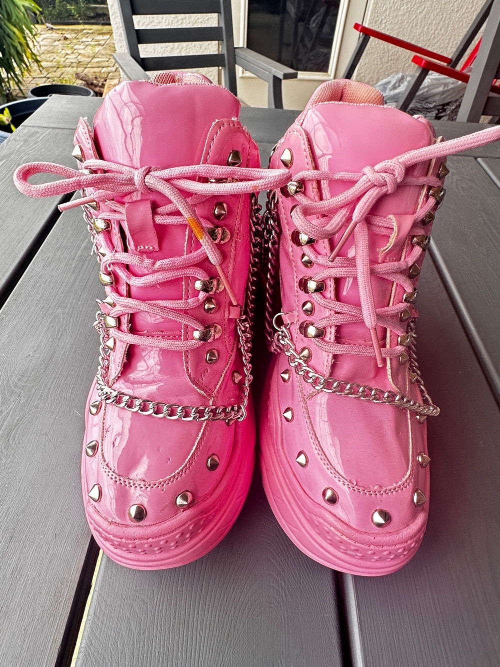 Anthony Wang Space CandyWedge Baby Pink Sneaker Women's Size 9